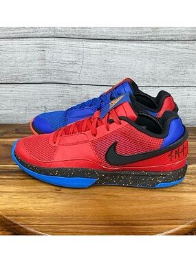 Nike Ja 1 Hunger University Red Royal Blue Basketball Shoe DR8785-401 Men’s 10